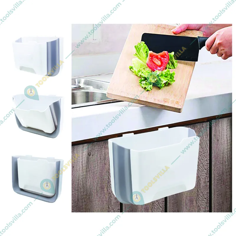 Premium Quality Horizontal Wall Mounted Upgrade Folding Trash Can 